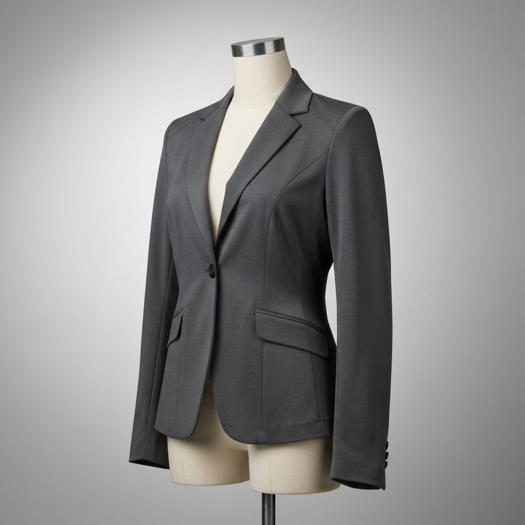 Blazer Abu-Abu Profesional